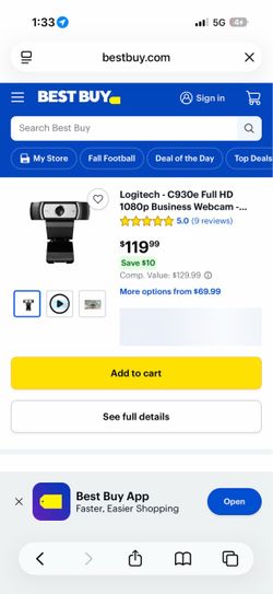 Logitech C930e Full HD 1080p Webcam