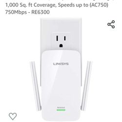 Linksys WiFi Extender, WiFi 5 Range Booster, Dual-Band Booster, Compact Wall Plug Design
