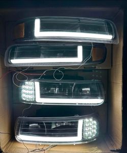 Chevy Silverado/Tahoe/Suburban Headlights Faros Calaveras Micas Luces Lamps