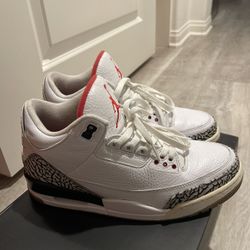 Jordan 3 White Cement 88 Size 9.5
