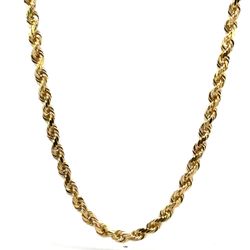 Men’s Woman’s 10k Yellow Gold 30” Inch 3.4mm Rope Chain Necklace GP3092681