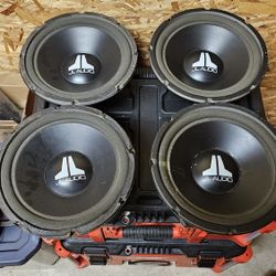 Jl Audio 10"w1-4ohm Subwoofers Old School Audiophile Subs Alpine Kicker Memphis Kenwood Pioneer Diamond Audio Phoenix Gold Ppi 