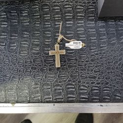 10k Cross Pendant.