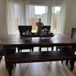 Big Wood Dining Table For Sale