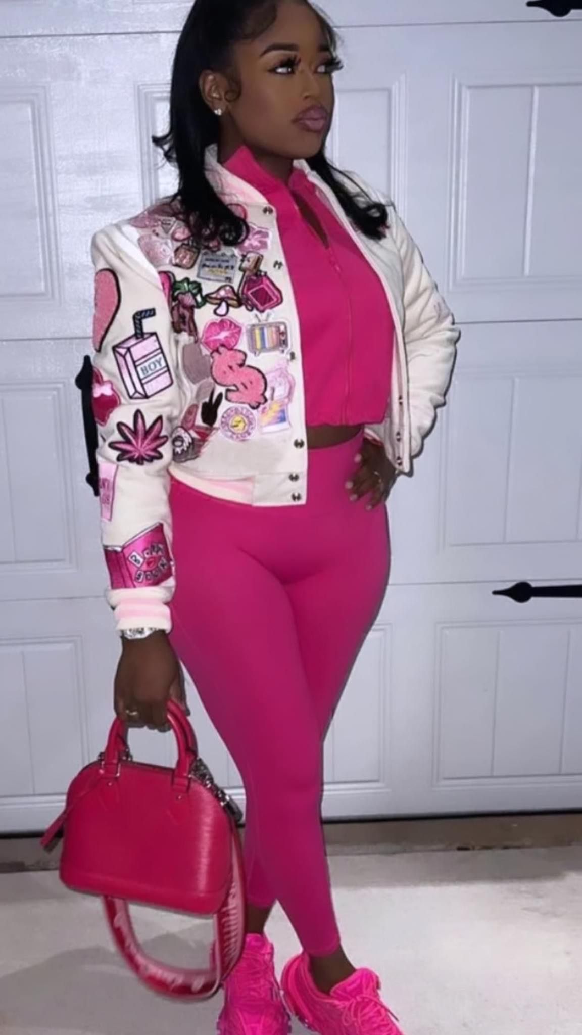 Pink Plastics Mean Girls Varsity Jacket