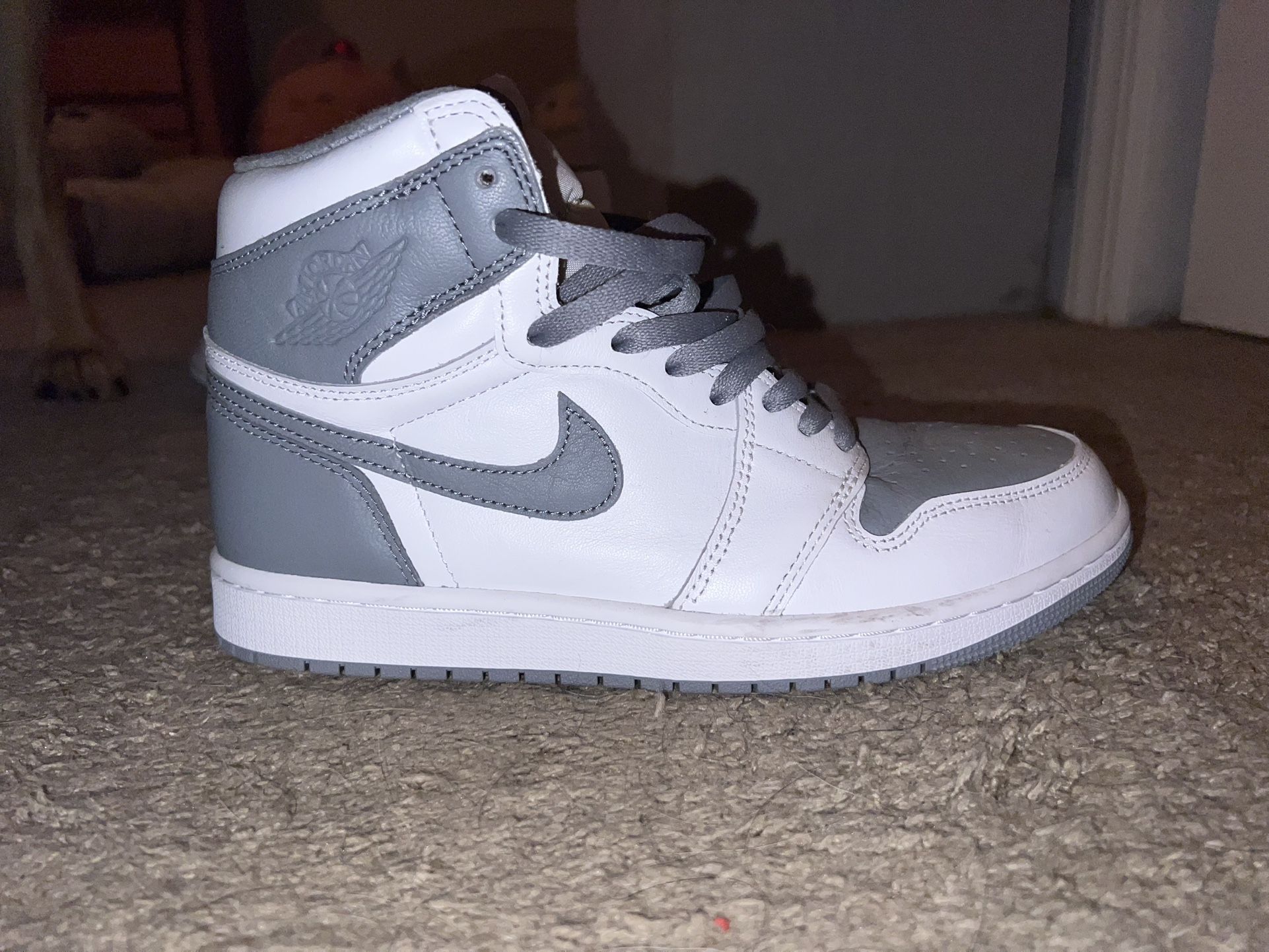 Nike Air Jordan 1 Retro High OG Stealth White and Gray