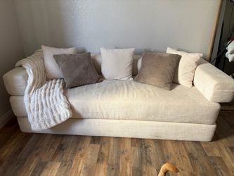 Beigememory foam sofa