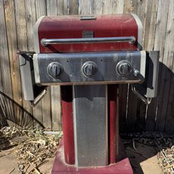 Red Propane Grill