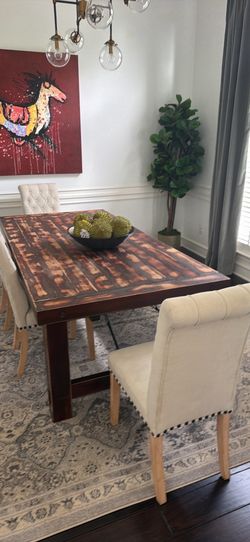 Dining Room Table Chairs + Bench