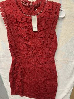 Francesca‘S Crochet Sleeveless Dress M