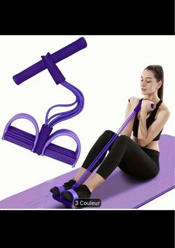Resistance bands with pedal