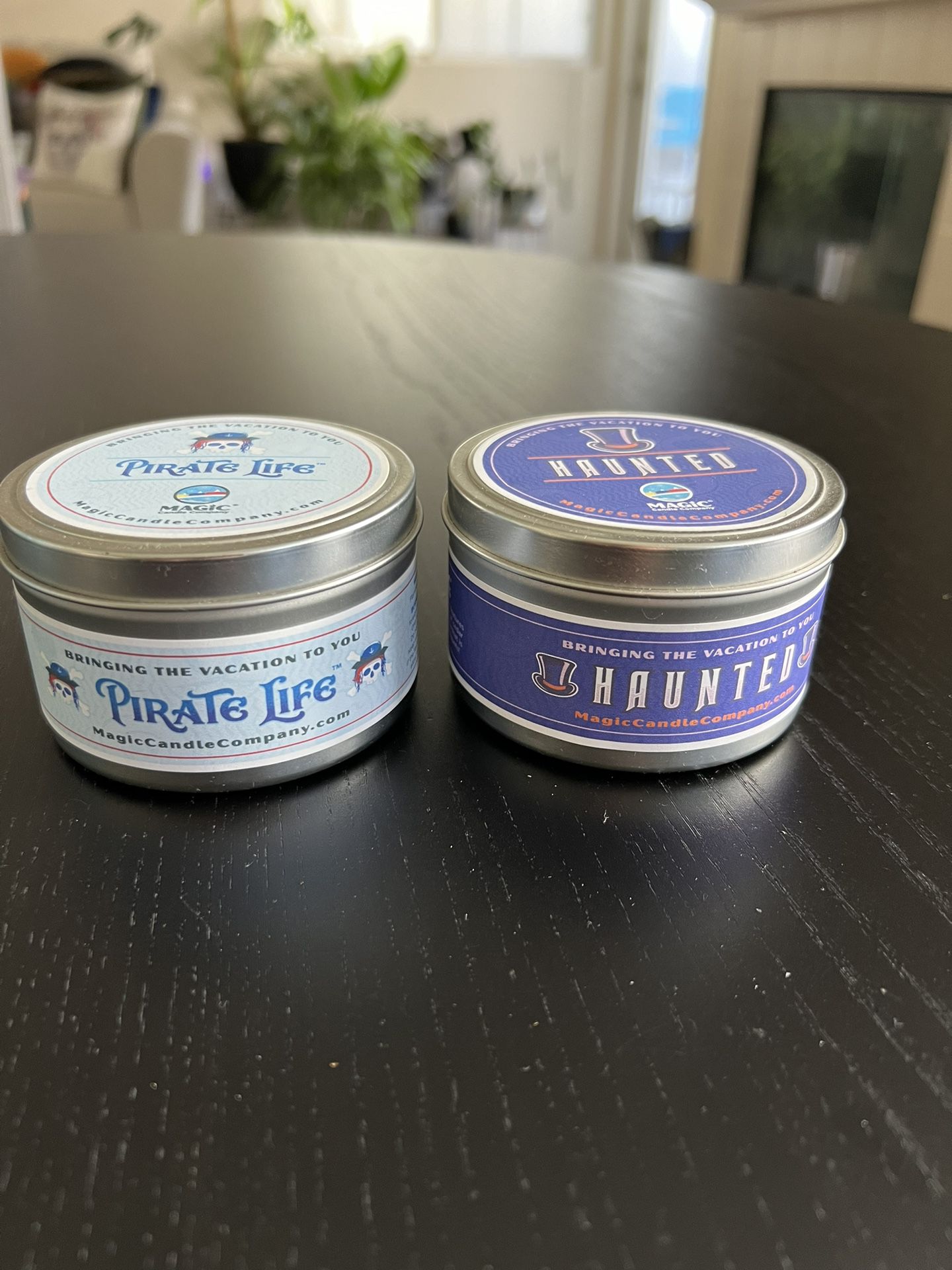 Magic Candle Co. Disneyland-themed Haunted (Mansion) & Pirate Life (Pirates of the Caribbean) Candles
