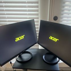 Acer 24” Dual Monitor Set Up