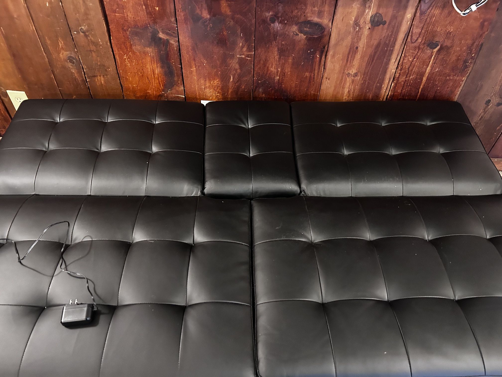 Black Memory Foam Futon