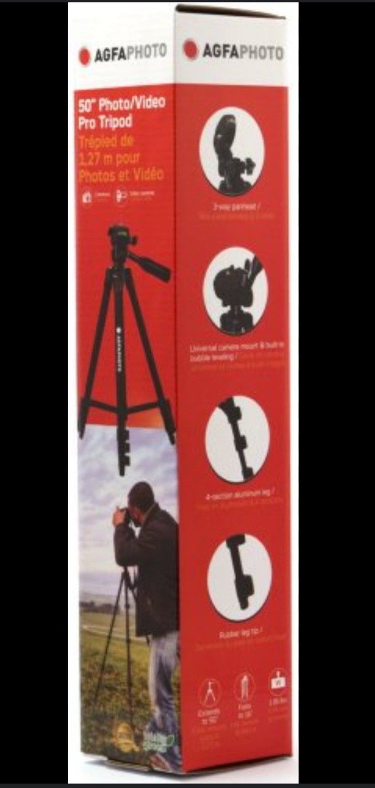 AGFAPHOTO Standard 50" Pro Tripod With Case
