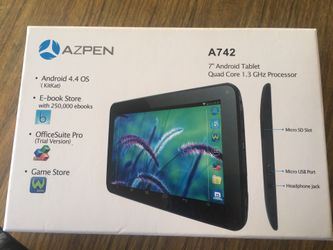 Azpen 7” Android Tablet Quad Core Brand New