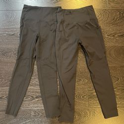 MTA Sport Black Leggings  Women’s Small Yoga Pilates Dri Fit 2 Pairs