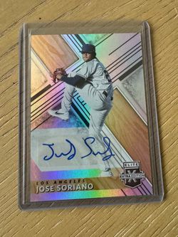 2019 Panini Elite Extra Edition Jose Soriano Rookie Auto Card
