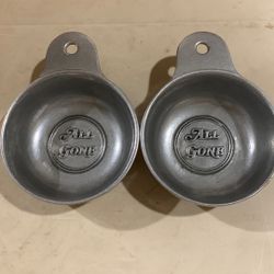 Set 2 Wilton Columbia All Gone Pewter 8oz Porringer Bowl 