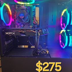 fortnite overwatch gaming pc desktop computer intel i7, rx 580, 16gb ddr3, ssd, hdd, wifi, rgb, nzxt