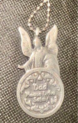 Vintage CAMCO Dad Please Drive Safely Keychain Guardian Angel