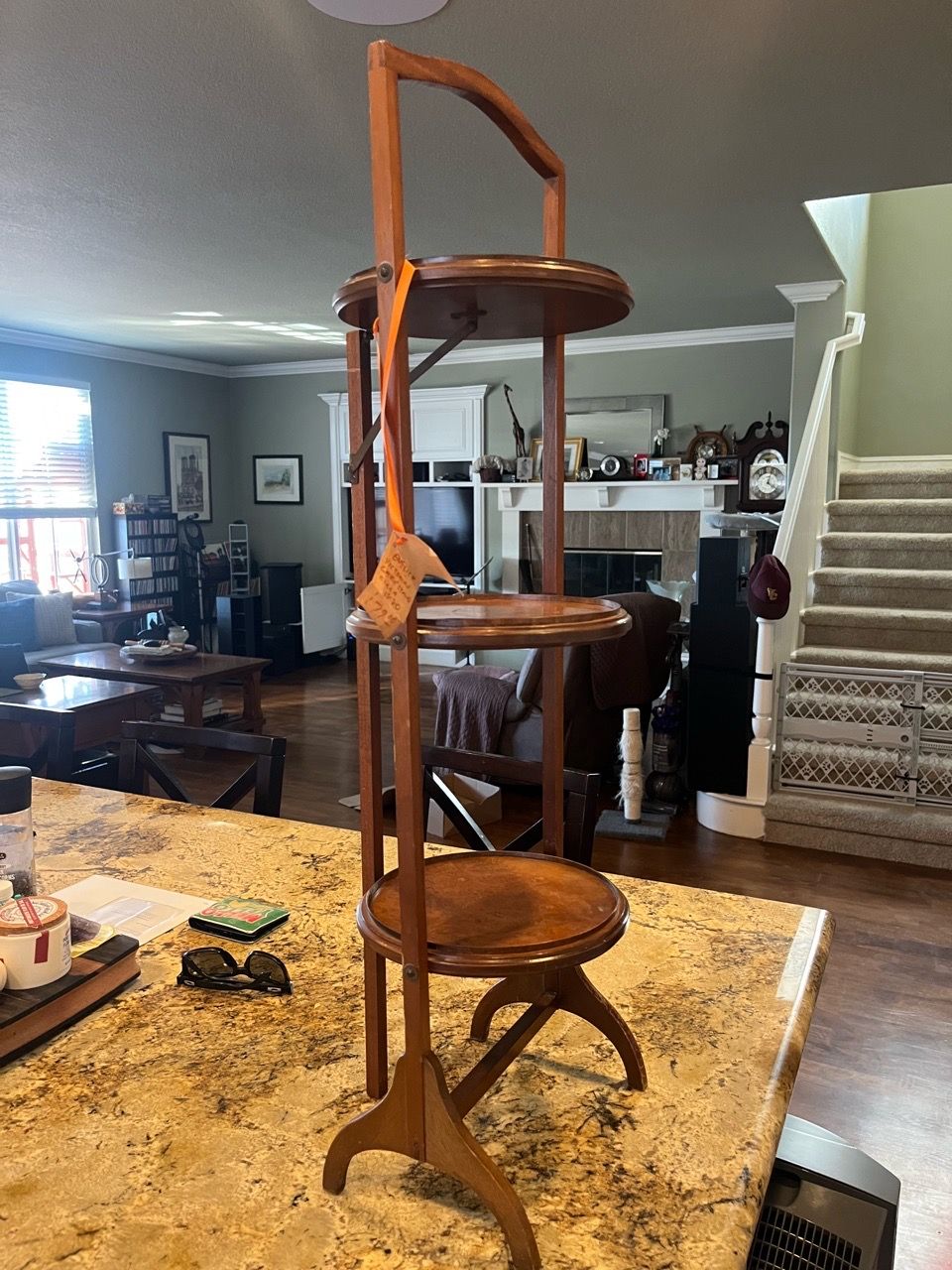 Normal Panel Stand Antique Wood 3-Tier Pie/Tea Stand for Sale in Huntington Beach, CA ...