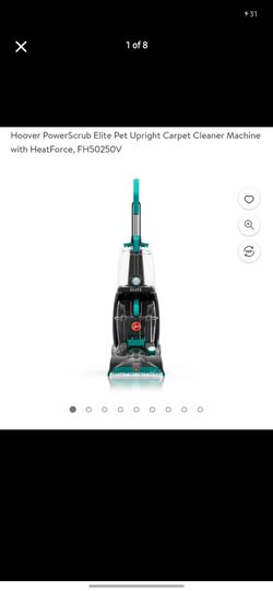 Hoover PowerScrub Elite Pet Upright Carpet Cleaner Machine with HeatForce, FH50250V