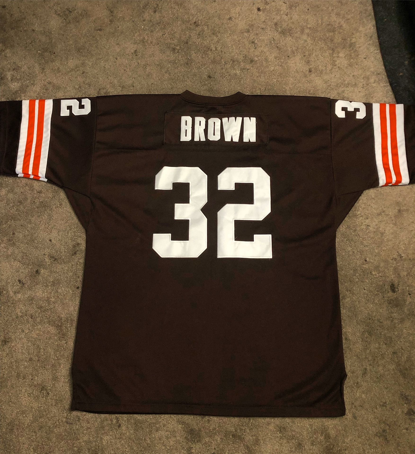 Mitchell and Ness Cleveland browns throwback Jim brown Jersey 2XL great  condition for Sale in Garfield, NJ - OfferUp