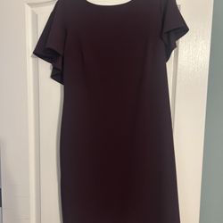 Calvin Klein Women’s Dress Size 12 Burgundy 
