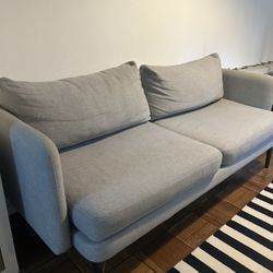West Elm Loveseat Couch 70” In Good Condition