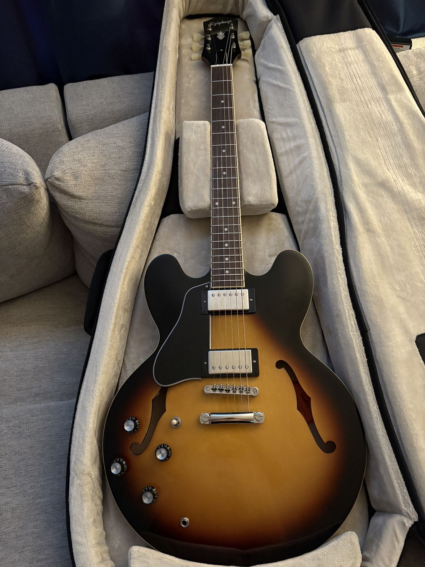 Epiphone ES-335 Left Handed Plecked!