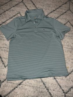 Boys size L 16 Vineyard Vines Sankatu polo green striped