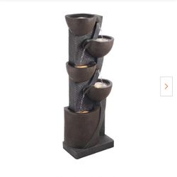 OUTDOOR WATER FOUNTAIN AND WATERFALL (Read description)