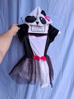 Girls Panda Halloween Costume with Tutu