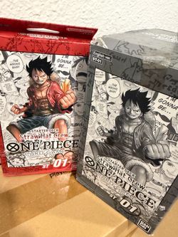 One piece booster box OP14 op15 and starter deck luffys