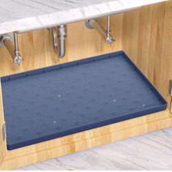 Sdpeia  Under the sink mat, improved silicone waterproof mat, to protect kitchen
