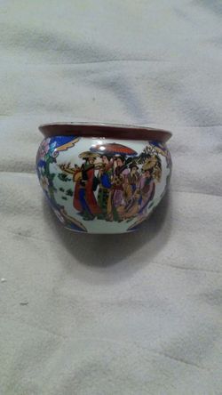 Oriental plant bowl