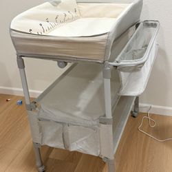 Foldable Baby Changing Table With Storage