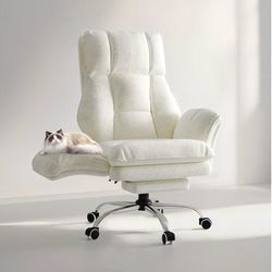 New Big and Tall Office Chair, Flip Armrests for Pets & Cross Legged Sitting