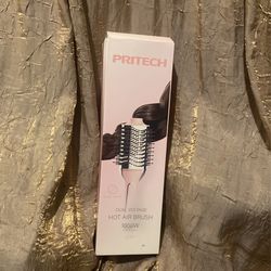 PRITECH 1000W Dual Voltage Ceramic Ionic Hair Dryer Brush