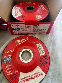 Milwaukee 4 1/2 grinder blades 25pk
