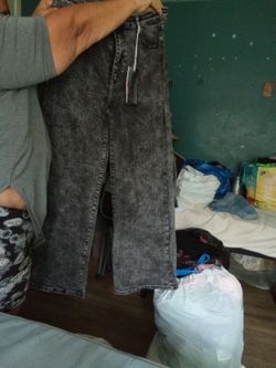 Black Washed Out Jeans 