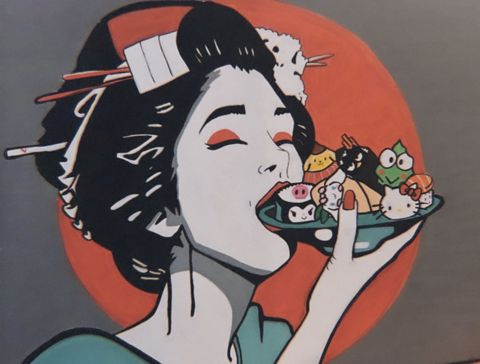 Hello Kitty Sanrio Painting