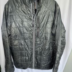 Men’s Medium Jacket, Tommy Bahama, Size Medium, Metallic Gray