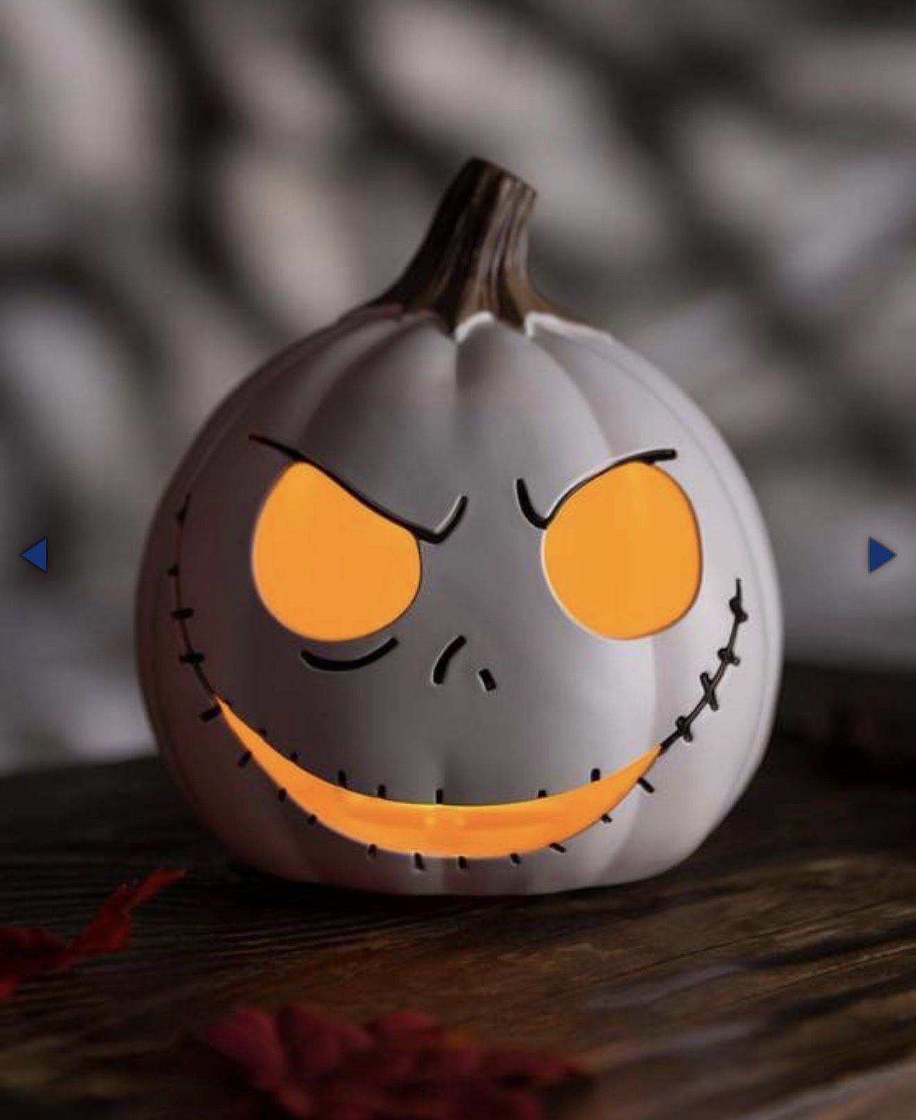 Disney The Nightmare Before Christmas Jack Skellington, 6" Light up Pumpkin