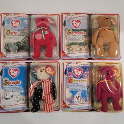 Ty Teenie Beanie Baby McDonald's International Bears II & Millennium