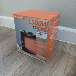 Kissair Electric Fan Heater - NEW