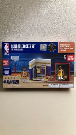 NBA Los Angeles Lakers Buildable Locker Set Lebron James ⭐️⭐️⭐️⭐️⭐️