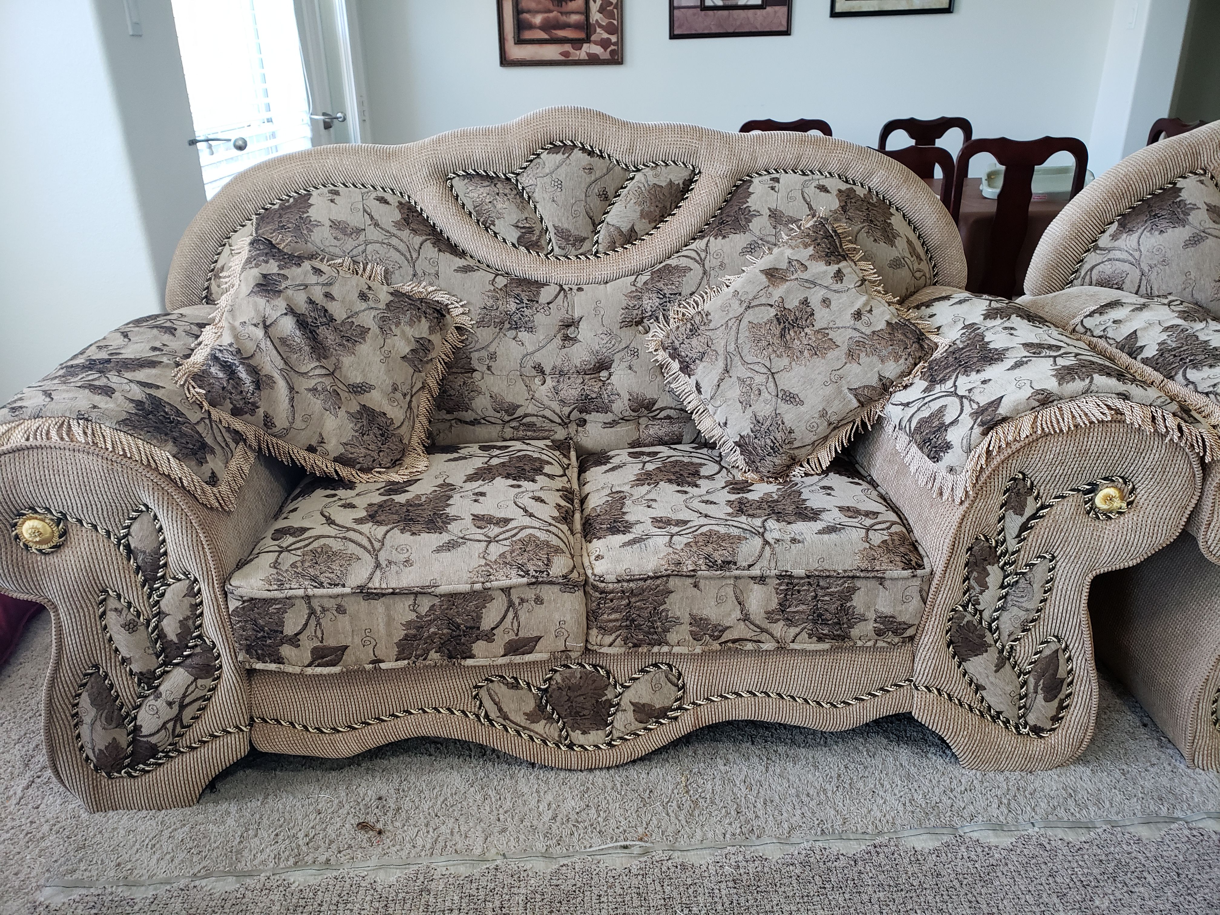 Sofa set: sofa, loveseat and sofa chair