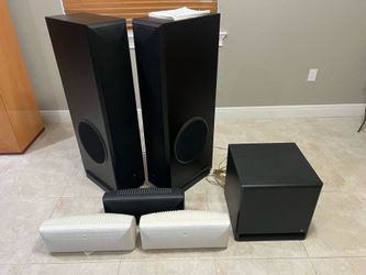 Surround sound speaker set
